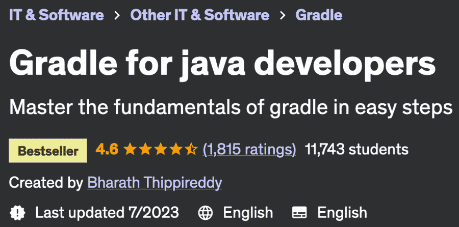 Gradle for java developers