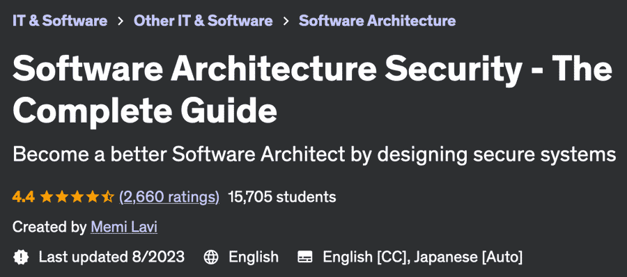 Software Architecture Security - The Complete Guide