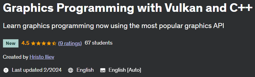 Graphics Programming with Vulkan and C++