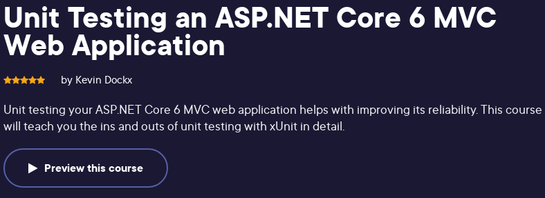Unit Testing an ASP.NET Core 6 MVC Web Application