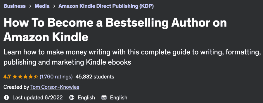 How To Become a Bestselling Author on Amazon Kindle