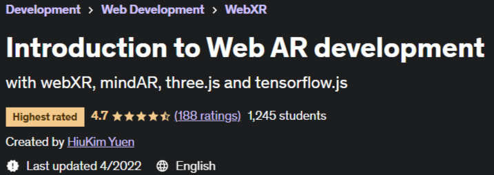 Introduction to Web AR development