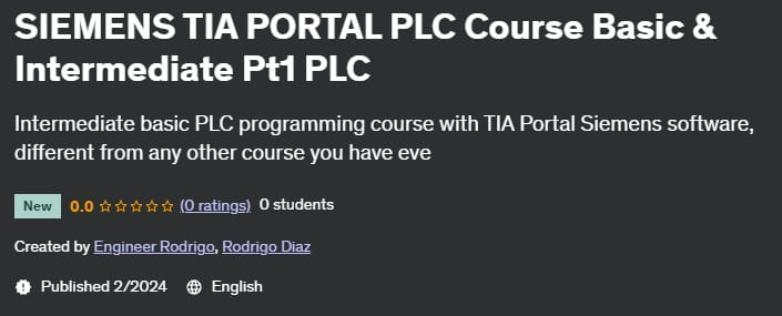 SIEMENS TIA PORTAL PLC Course Basic & Intermediate Pt1 PLC