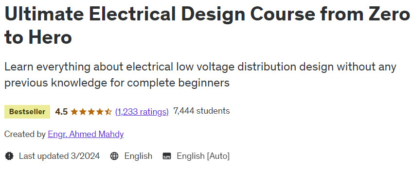 Ultimate Electrical Design Course from Zero to Hero