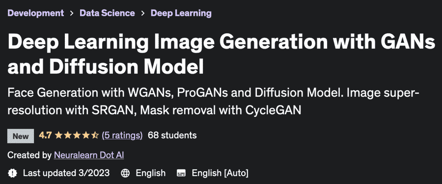 Deep Learning Image Generation with GANs and Diffusion Model