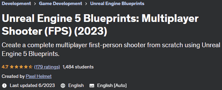 Unreal Engine 5 Blueprints: Multiplayer Shooter (FPS) (2023)