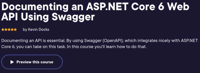 Documenting an ASP.NET Core 6 Web API Using Swagger