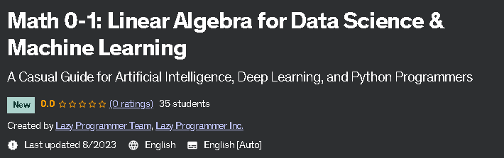 Math 0-1_ Linear Algebra for Data Science & Machine Learning