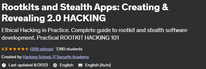 Rootkits and Stealth Apps_ Creating & Revealing 2.0 HACKING