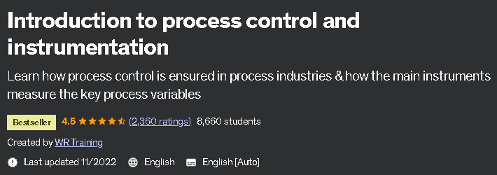 Introduction to process control and instrumentation