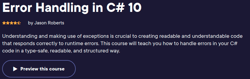 Error Handling in C# 10