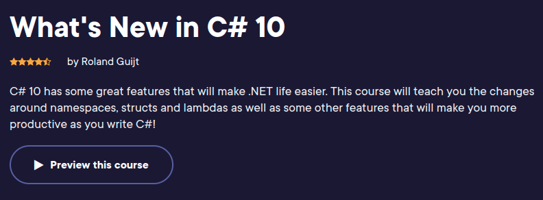 What's New in C# 10