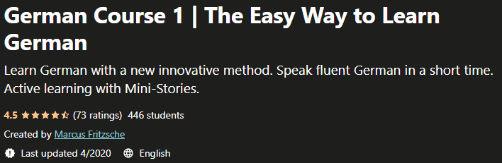 German Course 1 The Easy Way to Learn German