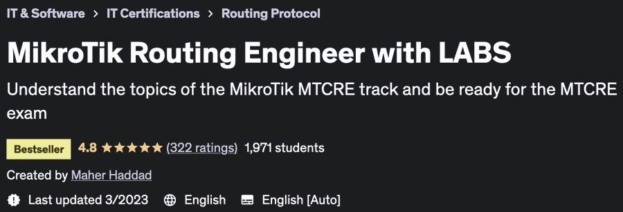 MikroTik Routing Engineer with LABS