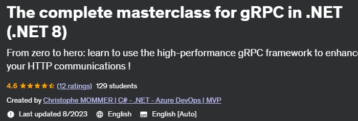 The complete masterclass for gRPC in .NET (.NET 8)