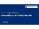 Biostatistics in Public Health Specialization