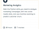 Marketing Analytics with Python