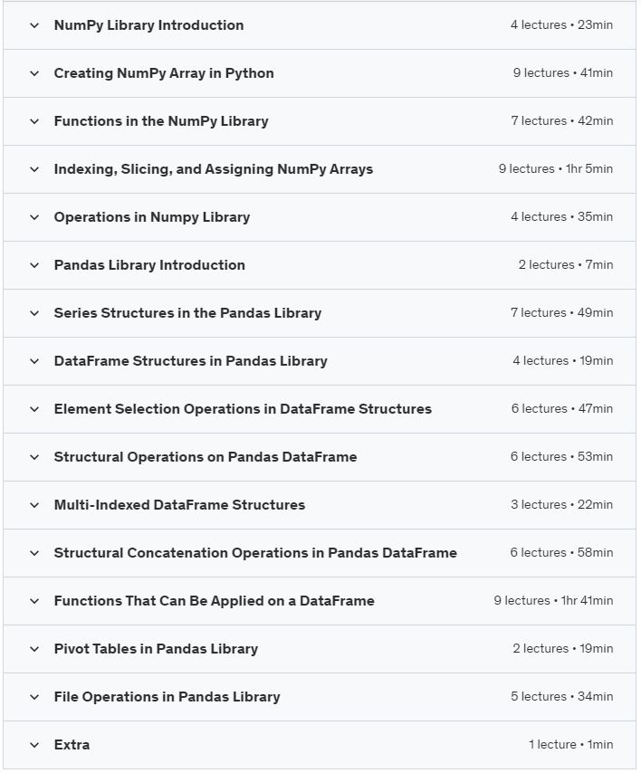 Python - Numpy & Pandas Python Programming Language Libraries