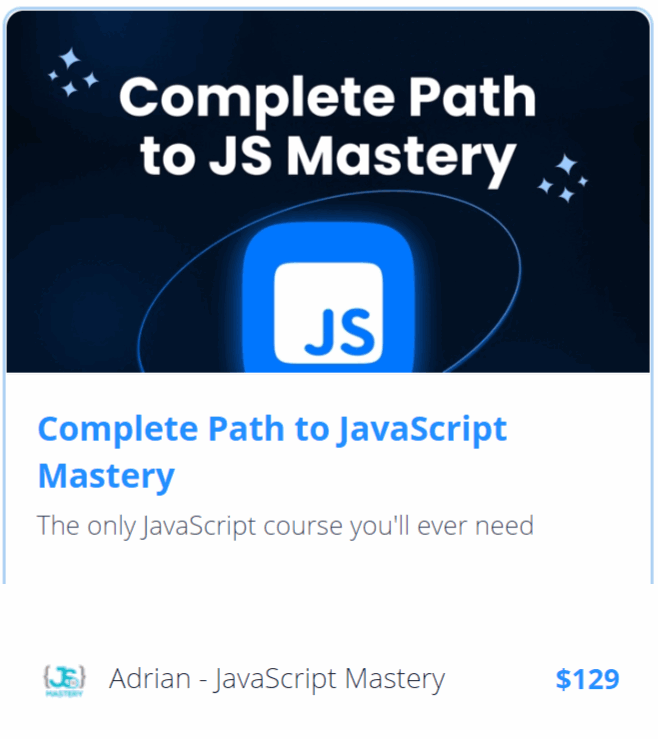 Complete Path to JavaScript Mastery