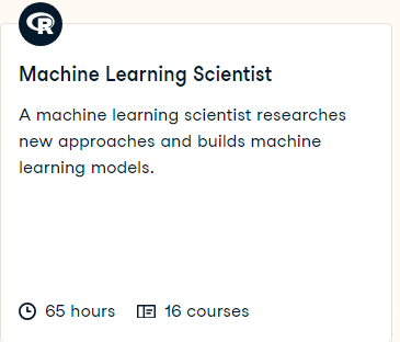 Machine Learning Scientist with R