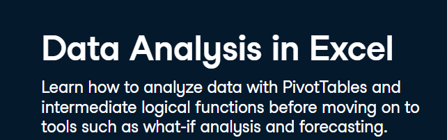 Data Analysis in Excel