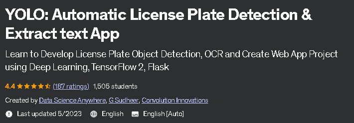 YOLO_ Automatic License Plate Detection & Extract text App