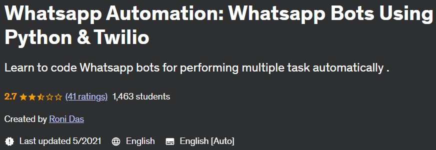 Whatsapp Automation: Whatsapp Bots Using Python & Twilio