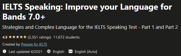 IELTS Speaking: Improve your Language for Bands 7.0+