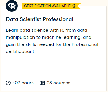 Data Scientist Professional with R