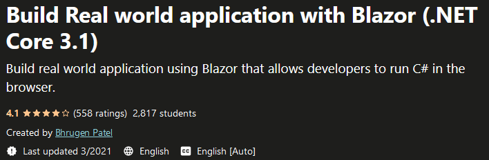 Build Real world application with Blazor (.NET Core 3.1)