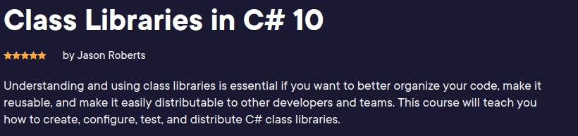 Class Libraries in C# 10