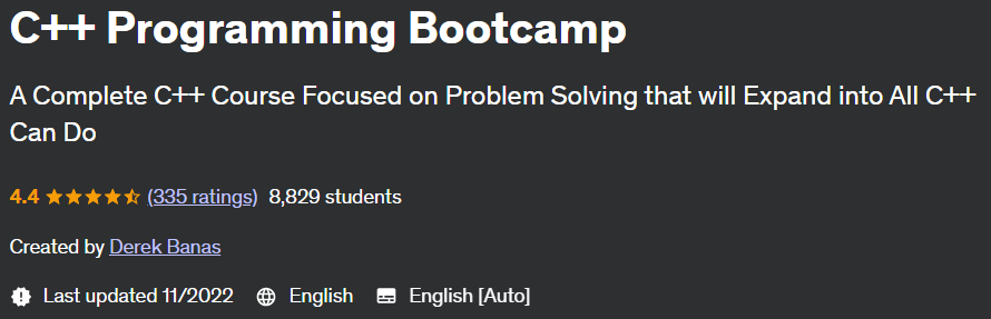 C++ Programming Bootcamp