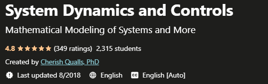 System Dynamics and Controls