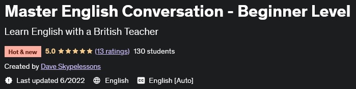 Master English Conversation - Beginner Level