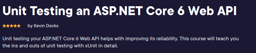 Unit Testing an ASP.NET Core 6 Web API