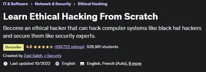 Learn Ethical Hacking From Scratch