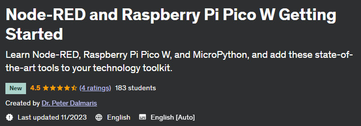 Node-RED and Raspberry Pi Pico W Getting Started