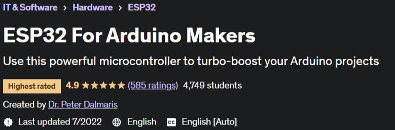 ESP32 For Arduino Makers