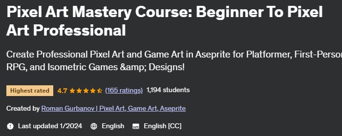Pixel Art Mastery Course_ Beginner To Pixel Art Professional