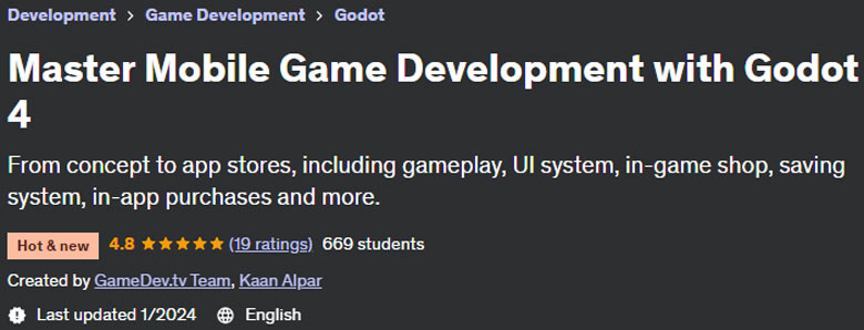 Master Mobile Game Development with Godot 4