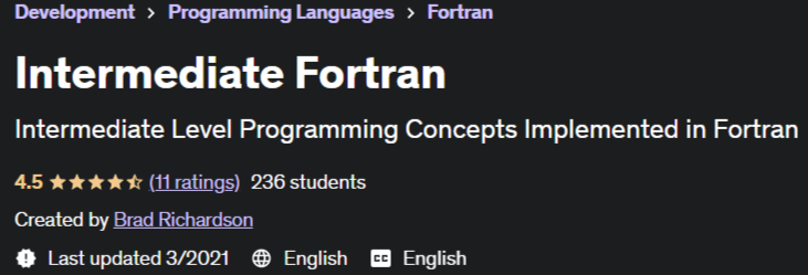 Intermediate Fortran