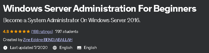 Windows Server Administration For Beginners