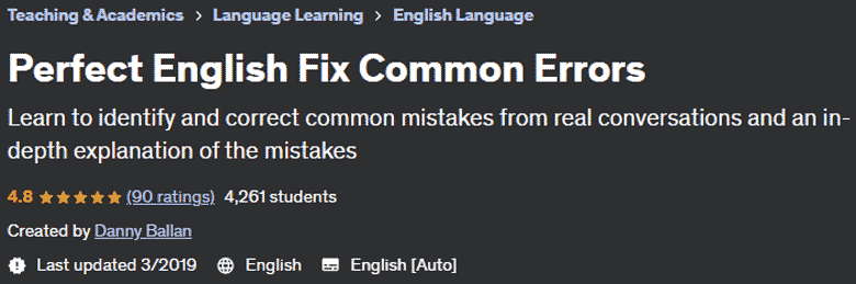 Perfect English Fix Common Errors