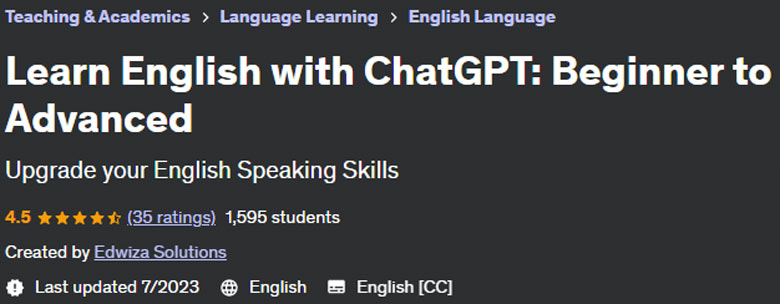 Learn English with ChatGPT: Beginner to Advanced