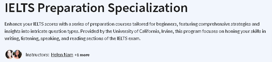 IELTS Preparation Specialization