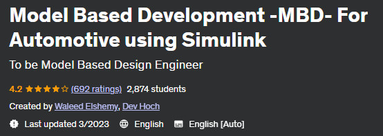 Model Based Development -MBD- For Automotive using Simulink