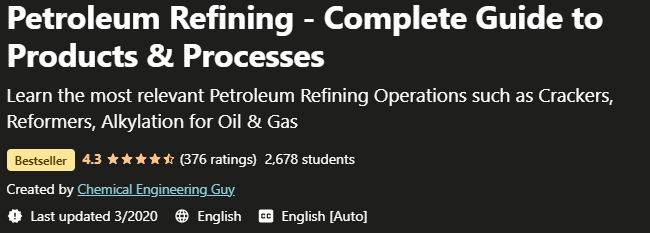 Petroleum Refining Complete Guide to Products Processes