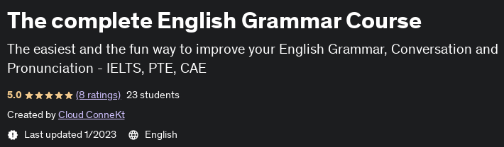 The complete English Grammar Course