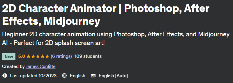 2D Character Animator |  Photoshop After Effects Midjourney