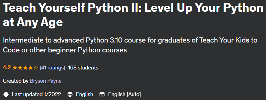 Teach Yourself Python II: Level Up Your Python at Any Age